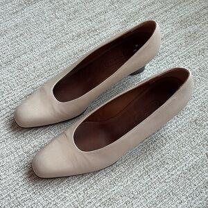 Coach Bone Color Pump Heel